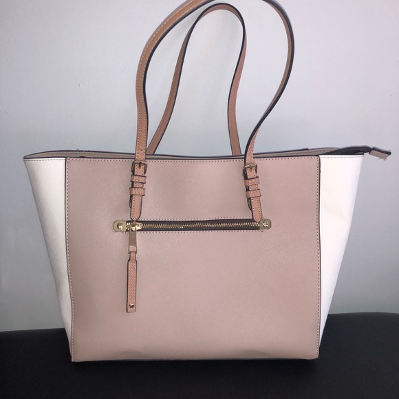 🌟NWOT: ALDO PINK SUADE ZIPPER TOTE BAG 🌟 - Picture 2 of 7